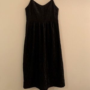 Black Lace Midi Dress